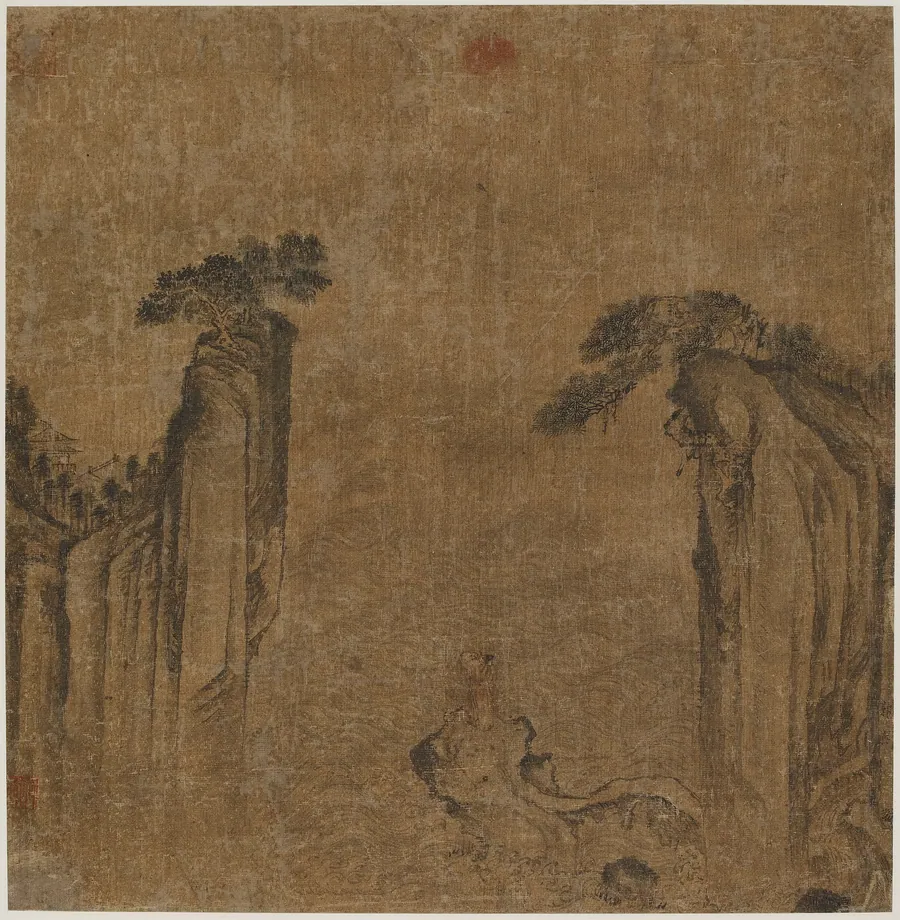 Saluting the sunrise over the sea by Formerly attributed to Guo Xi (傳)郭熙 (ca. 1001-1090)