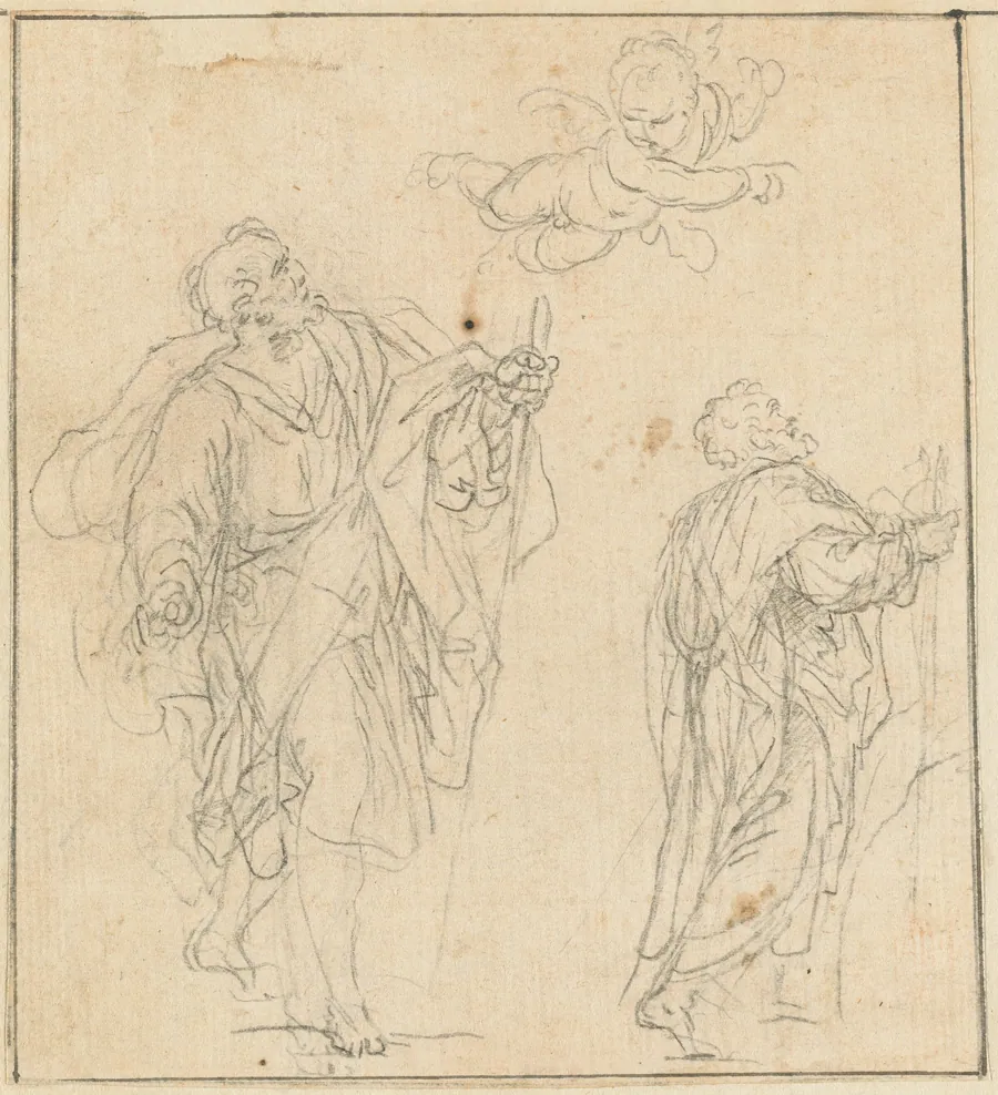 An Apostle Guided by an Angel by Agostino Masucci