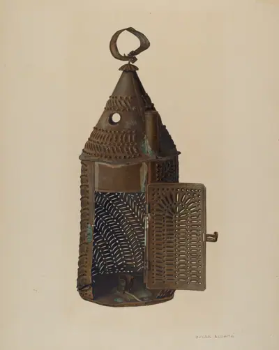 Perforated Tin Lantern