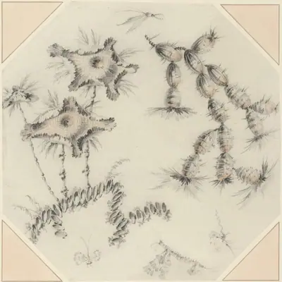 Bamboo Flowers and Cactus