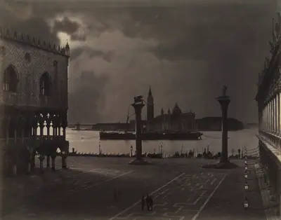 Venice: Saint Mark's Looking toward San Giorgio Maggiore, in Moonlight