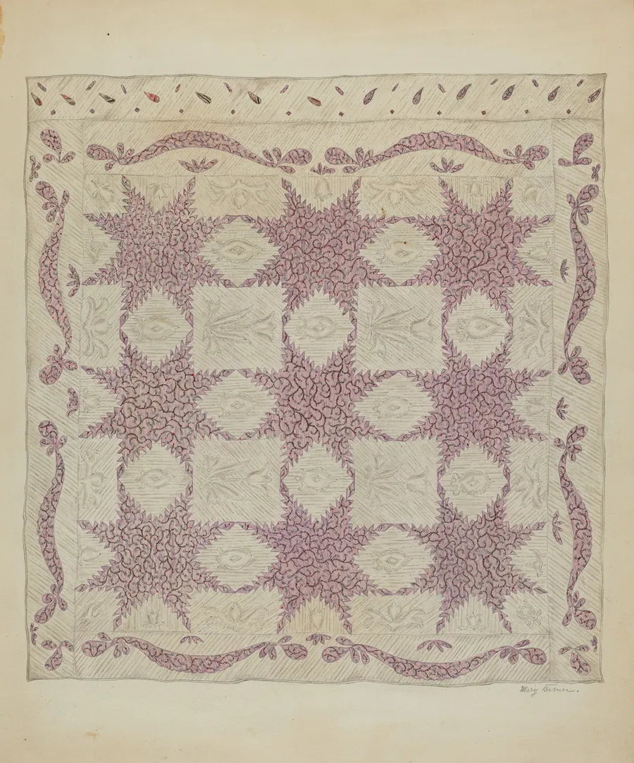 Patchwork Quilt by Mary Berner