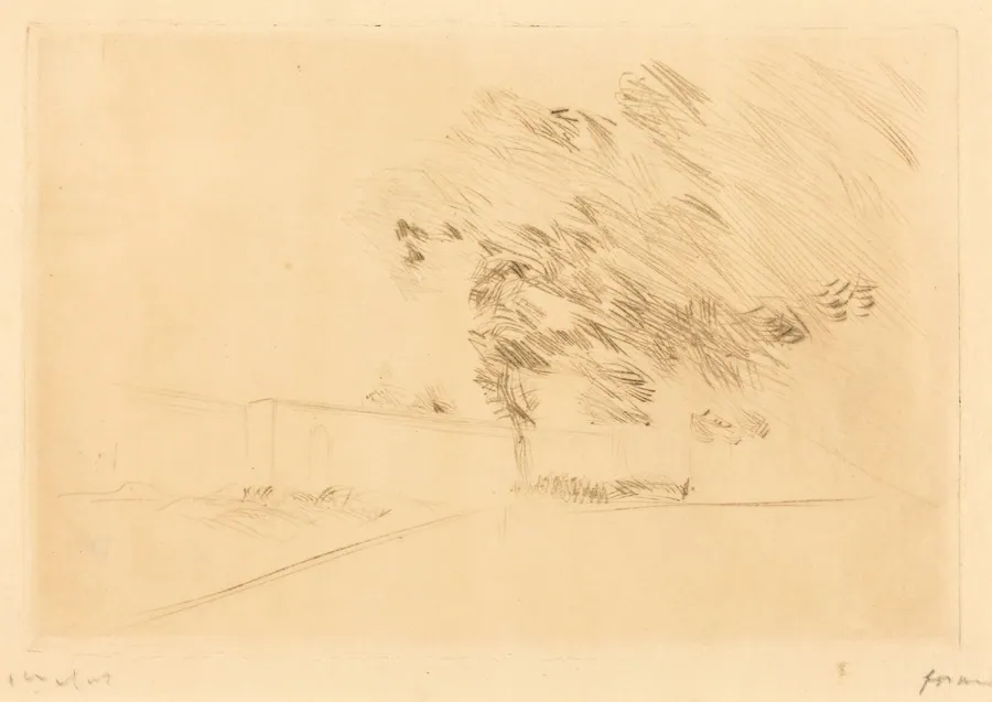 Dans le parc de Versailles (1ère planche) (In the Park at Versailles) (first plate) by Jean-Louis Forain