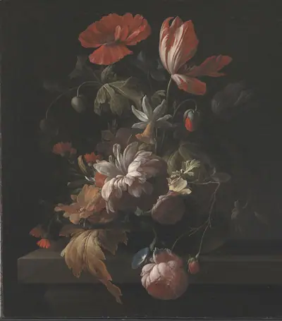 Blomster i en skål