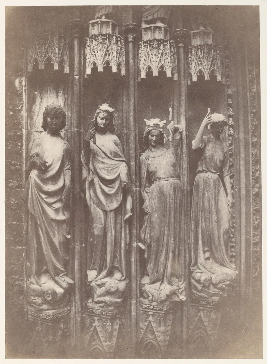 The Virtues Crushing the Vices, Strasbourg Cathedral by Charles Marville