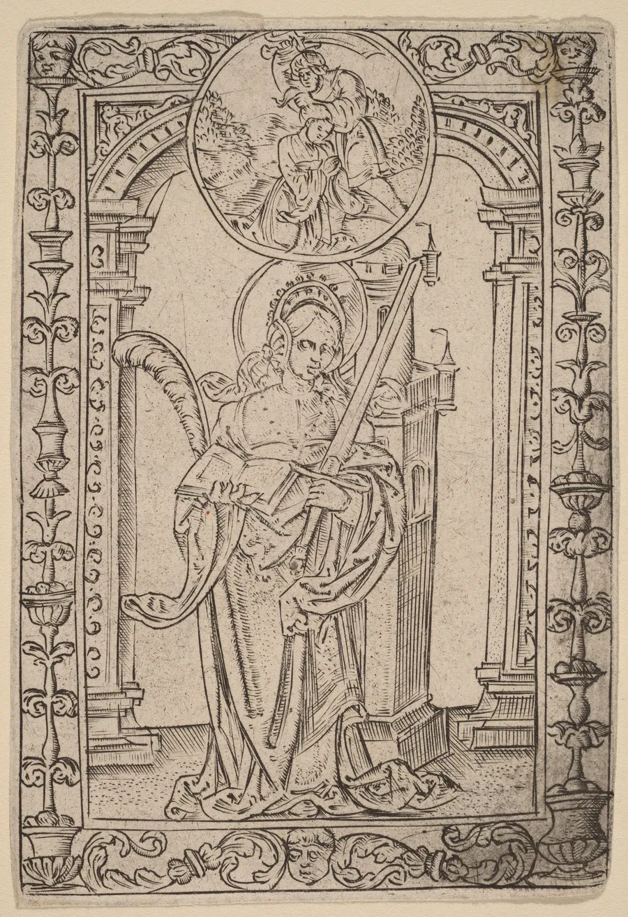 Saint Barbara by Master S