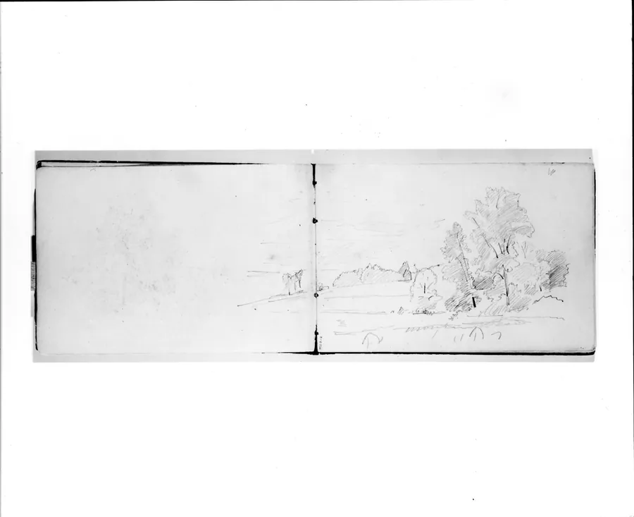 Landscape with Trees (from Sketchbook VII) by William Trost Richards