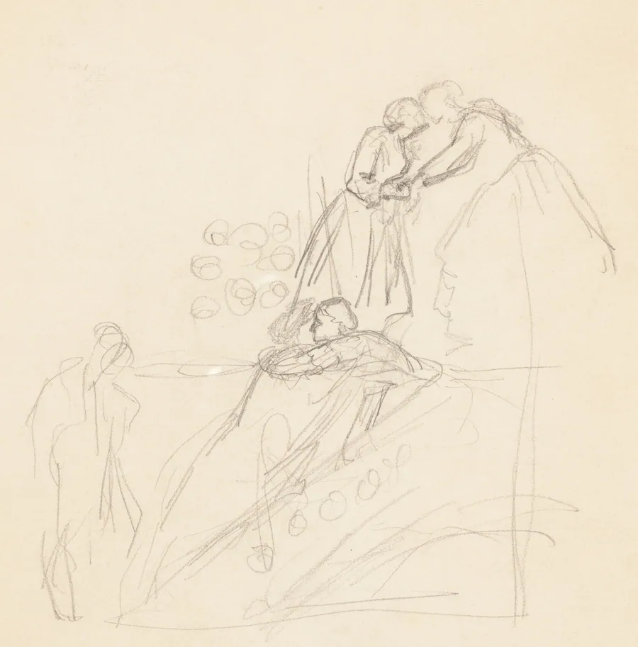 Figure Studies [verso] by Valentine Cameron Prinsep
