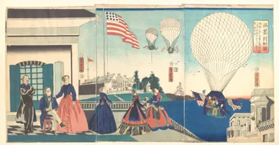 「亜墨利加國」|“America”: Enjoying Hot Air Balloons