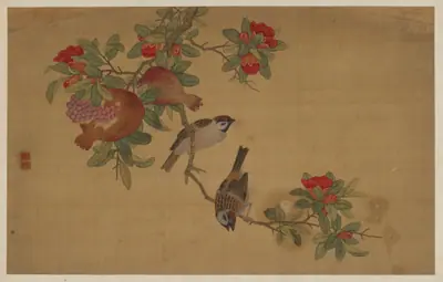 Birds, fruit, and flowers