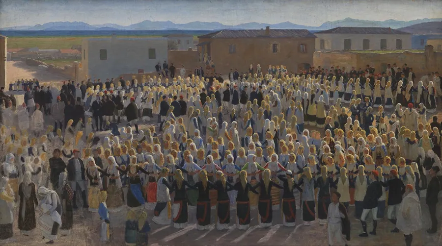 Kvindedansen i Megara by Niels Skovgaard