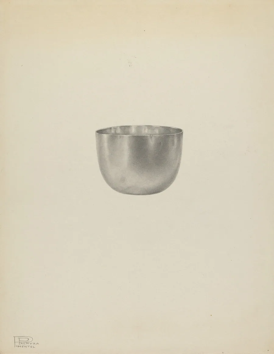 Silver Tumbler Cup by Palmyra Pimentel