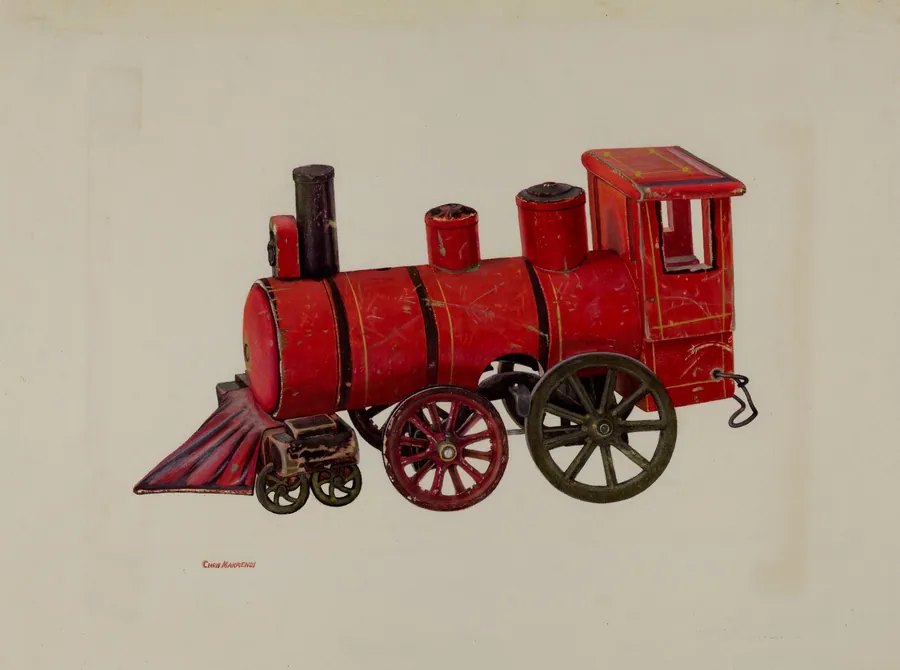 Toy Locomotive by Chris Makrenos