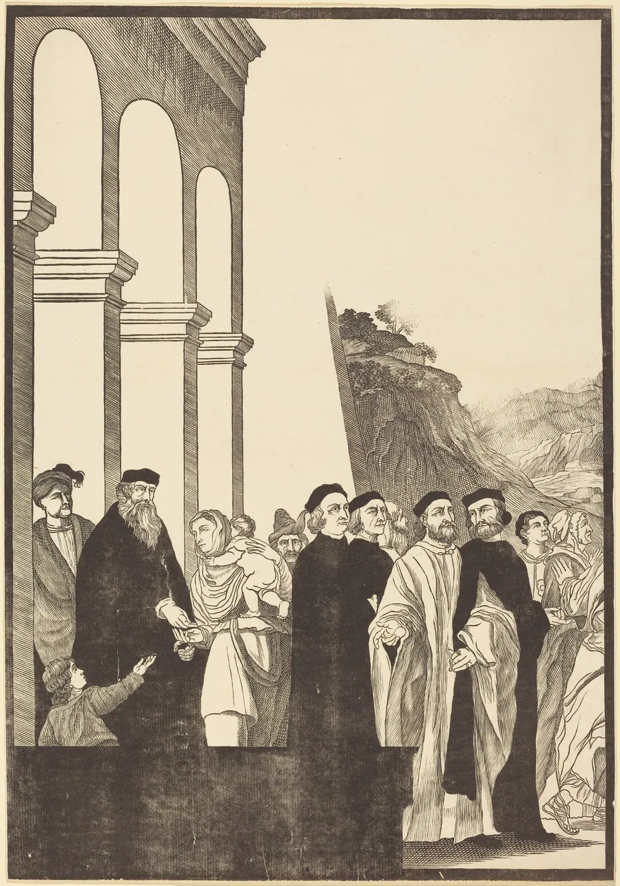 Presentation of the Virgin in the Temple [left plate] by John Baptist Jackson