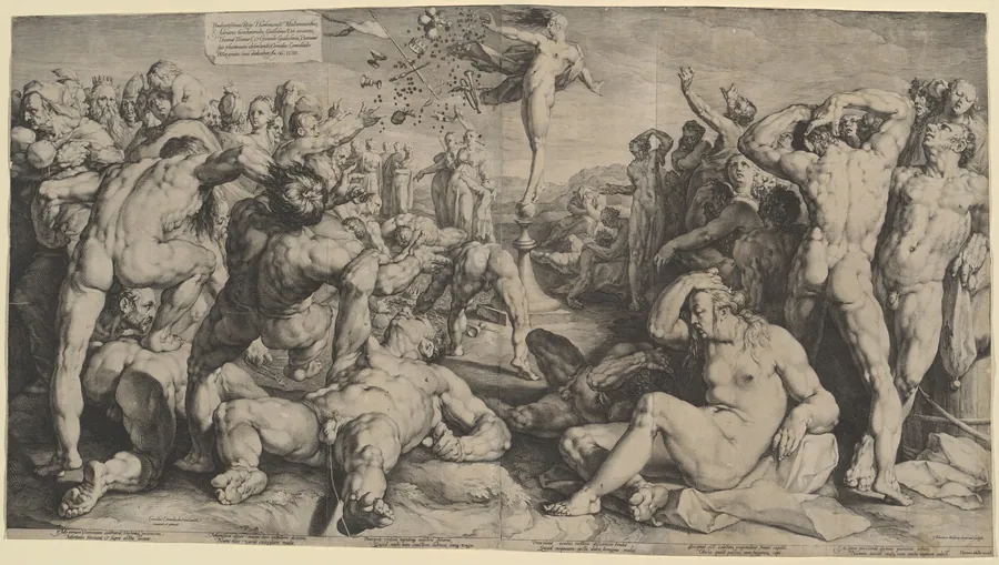 Fortune Distributing her Gifts by Jan Muller