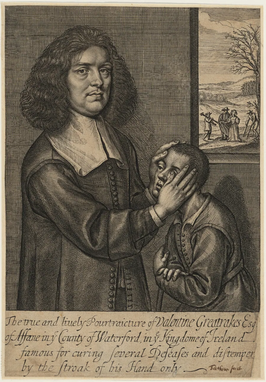 Valentine Greatrakes by William Faithorne