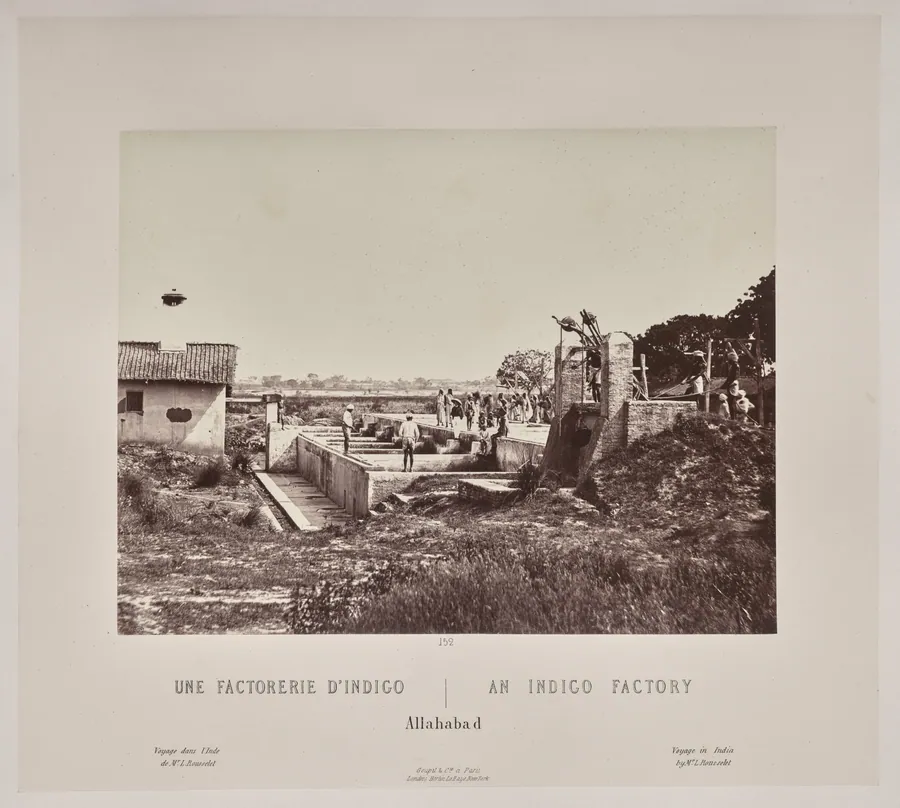 An Indigo Factory, Allahabad by Louis-Théophile Marie Rousselet