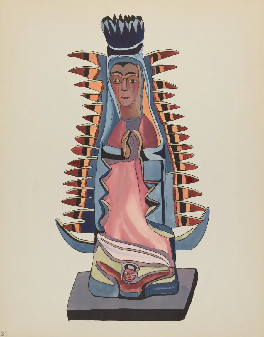 Plate 31: Our Lady of Guadalupe": From Portfolio "Spanish Colonial Designs of New Mexico" by American 20th Century