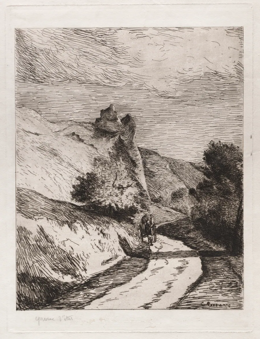 La Roche-Guyon by Camille Pissarro