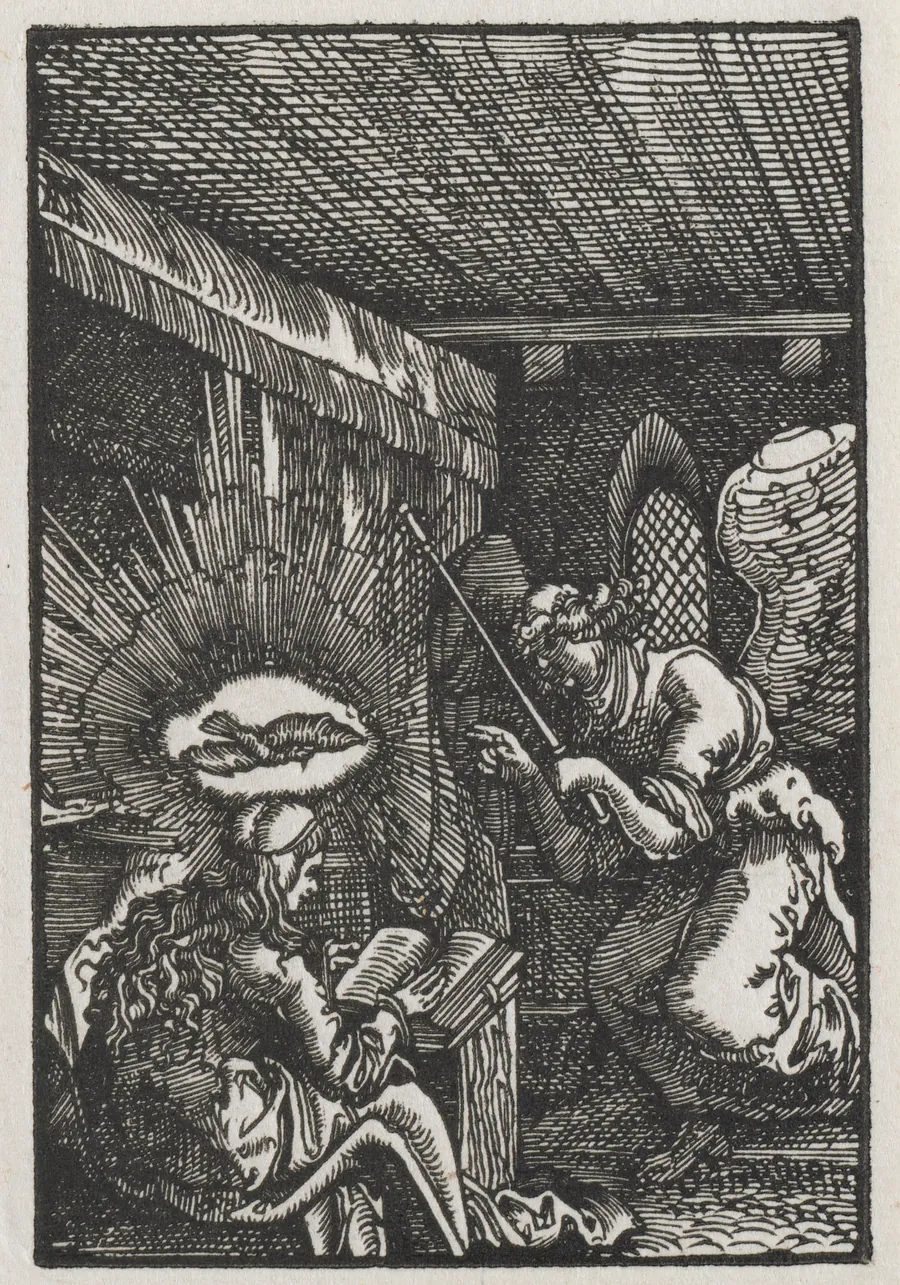The Fall and Redemption of Man:  The Annunciation by Albrecht Altdorfer