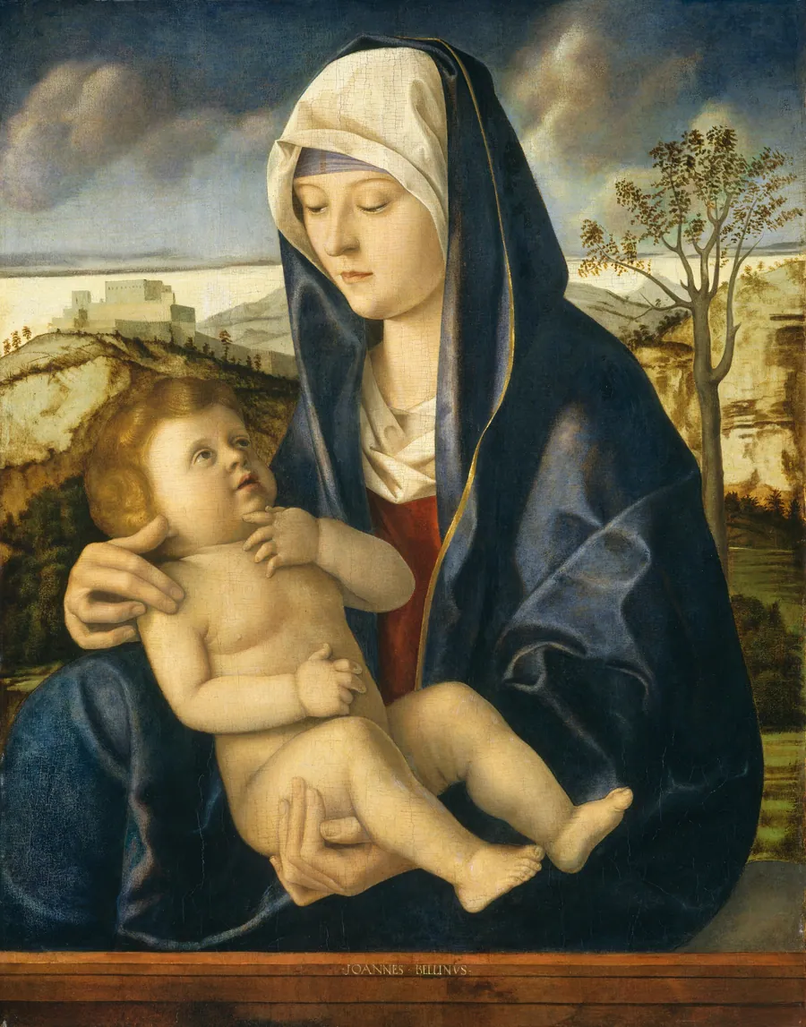 Madonna and Child in a Landscape by Italian 15th Century