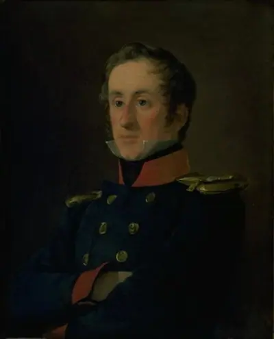Marinemaleren Emil Wilhelm Normann i søofficersuniform