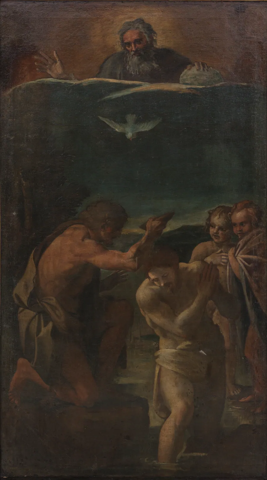 Kristi dåb by Annibale Carracci