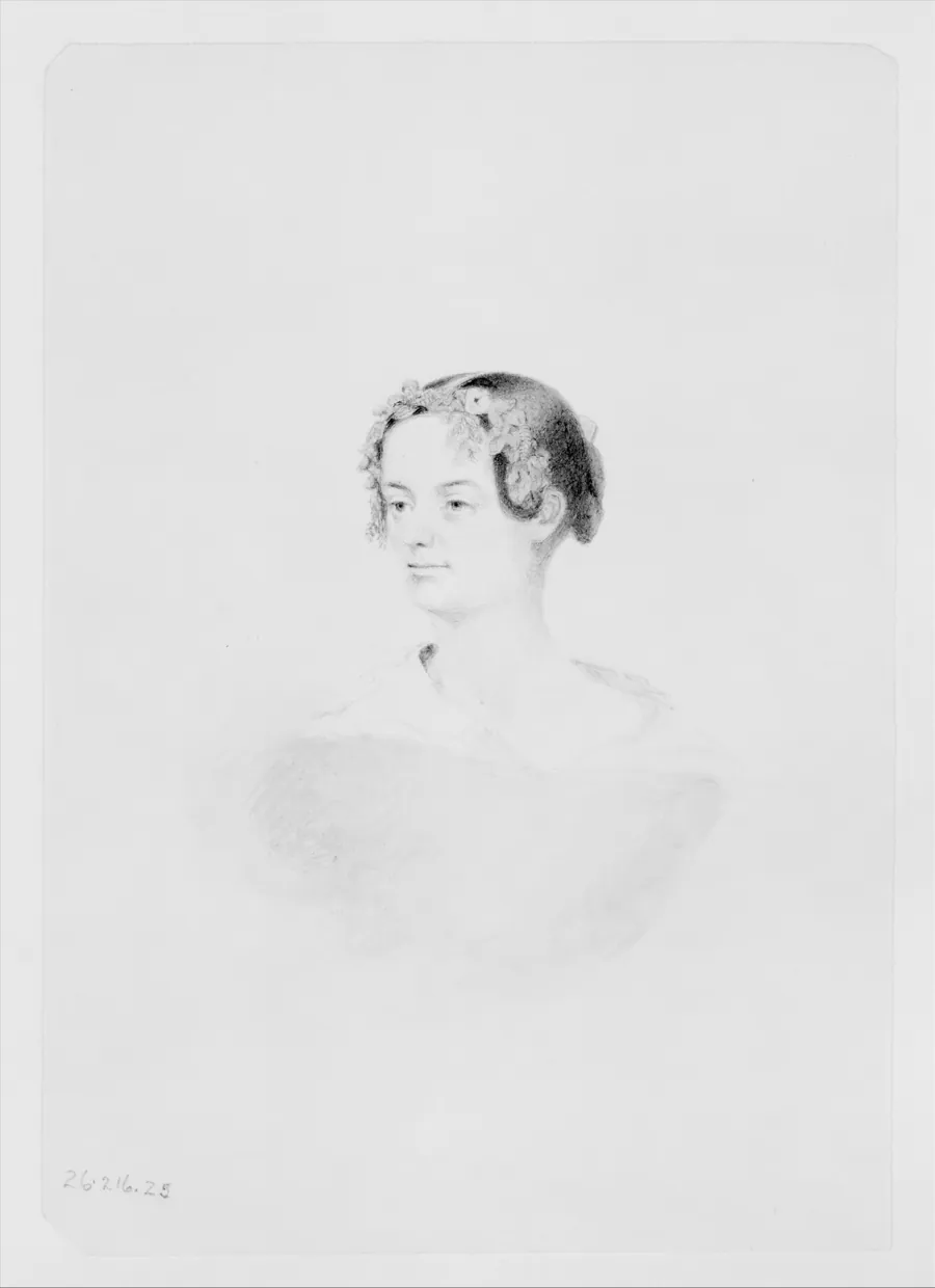 Portrait of a Woman (from McGuire Scrapbook) by Thomas F. Hoppin