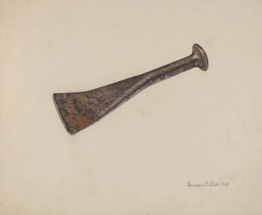 Calking Chisel Used in Milwaukee Ship Yard by Herman O. Stroh