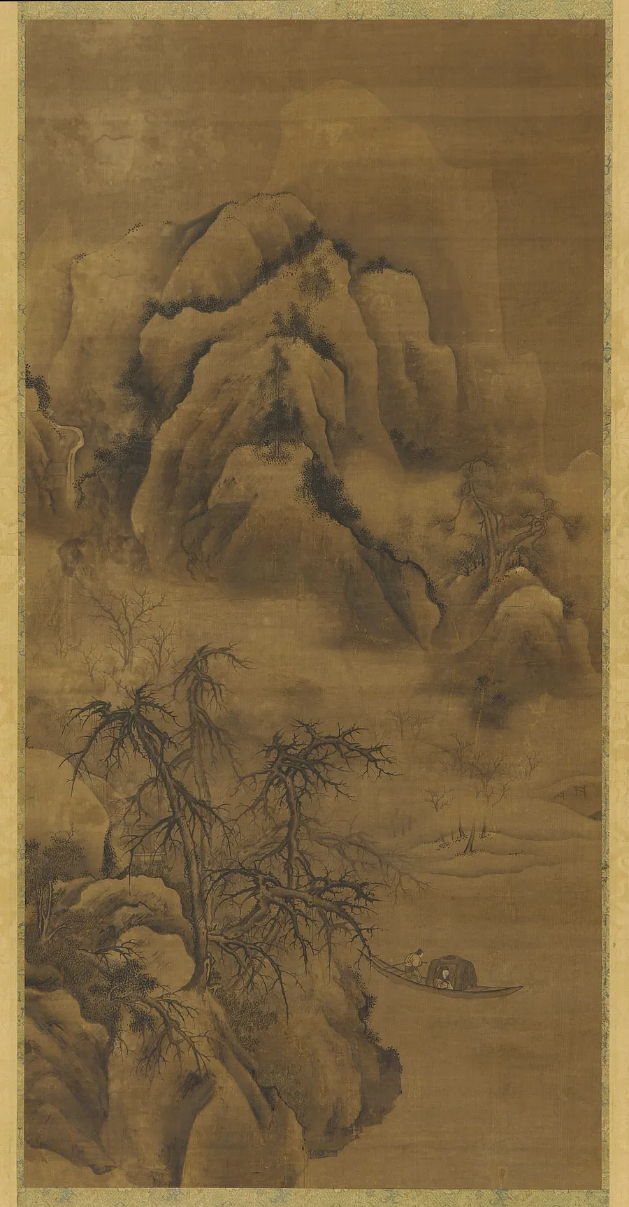 Visiting a friend by boat by Formerly attributed to Zhong Wenxiu (11th century)