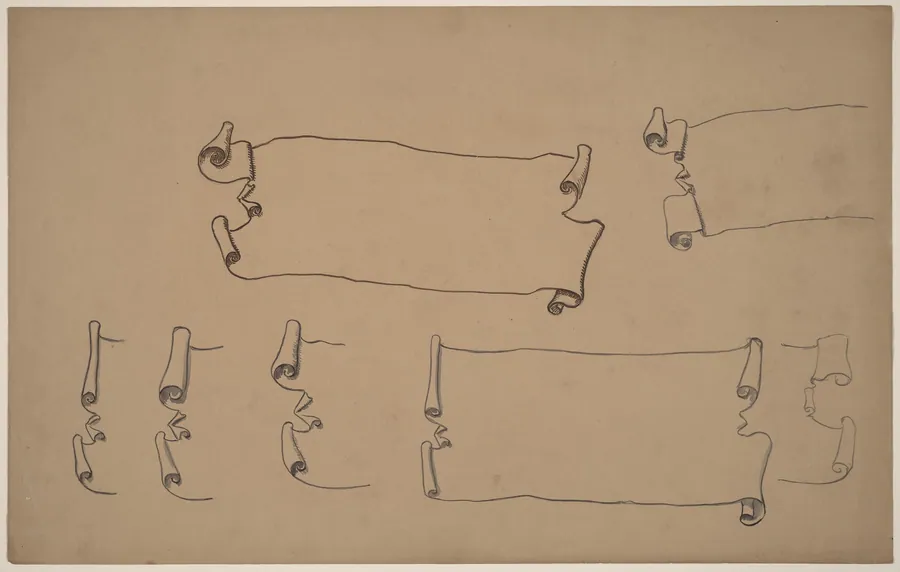 Sketches for a Scroll by Charles Sprague Pearce