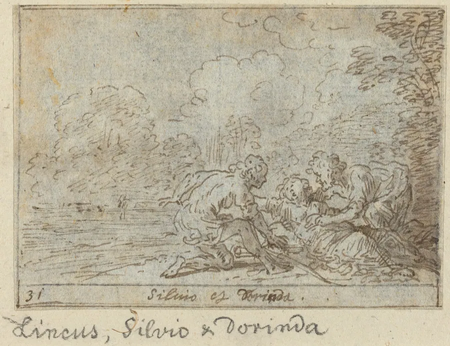 Linco, Silvio and Dorinda by Johann Wilhelm Baur