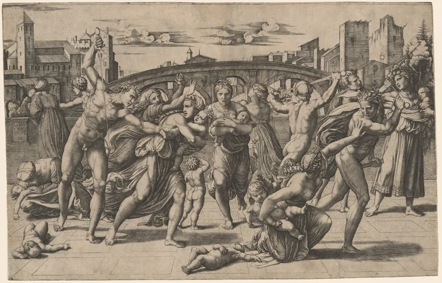The Massacre of the Innocents by Marcantonio Raimondi