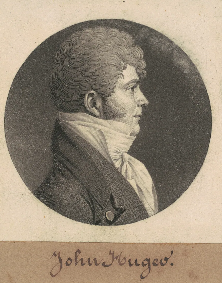 John Huger by Charles B. J. Févret de Saint-Mémin