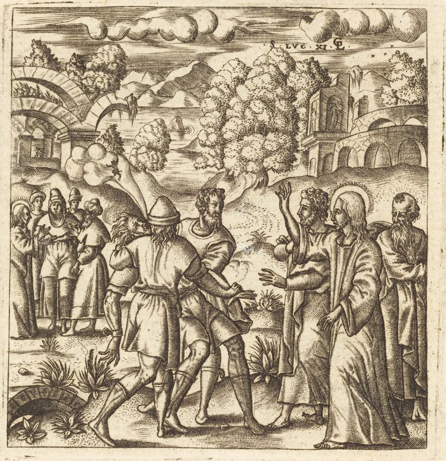 Christ Heals a Dumb Man by Léonard Gaultier