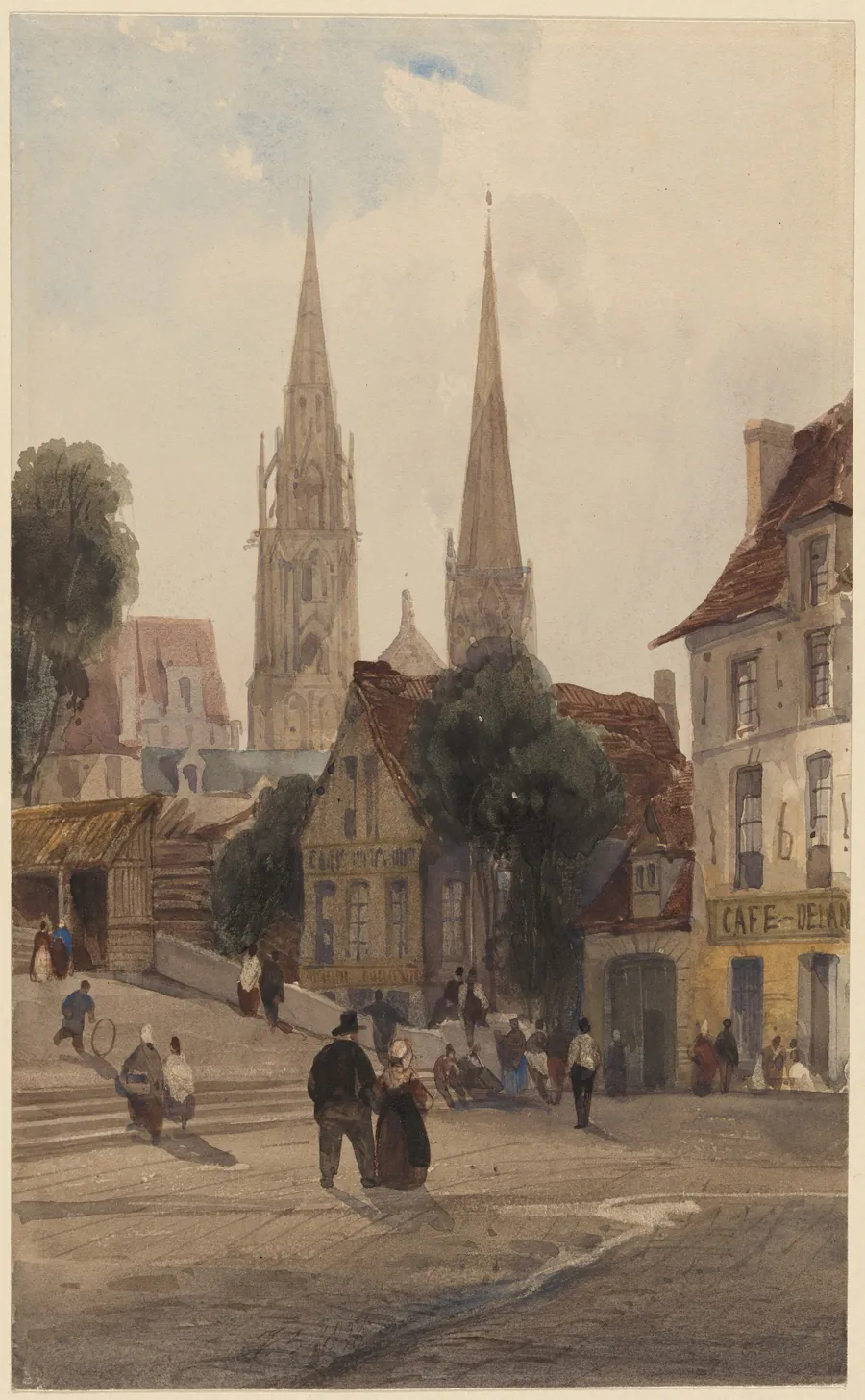 A  Street in Chartres by Thomas Shotter Boys