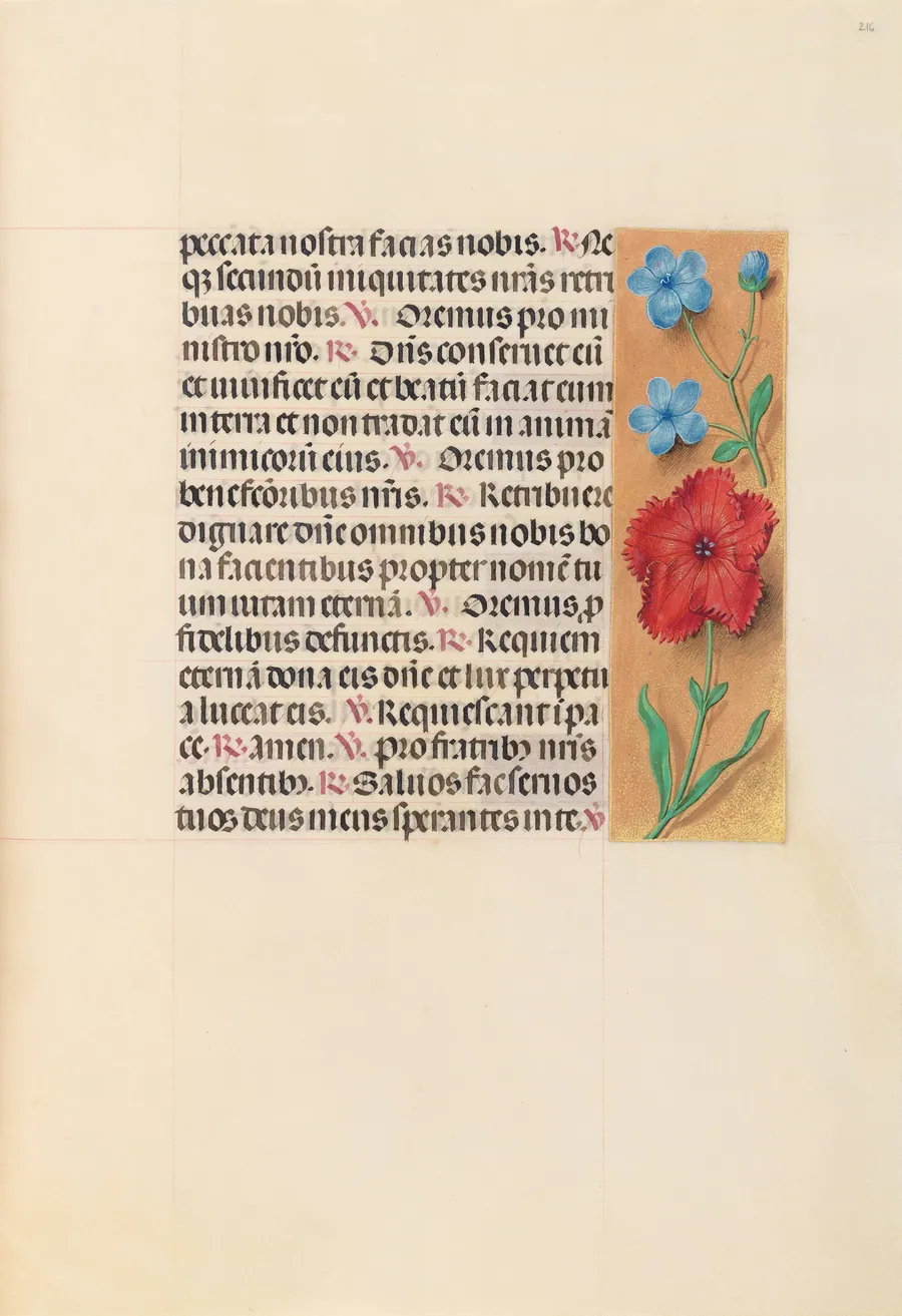 Hours of Queen Isabella the Catholic, Queen of Spain:  Fol. 216r by Master of the First Prayerbook of Maximillian