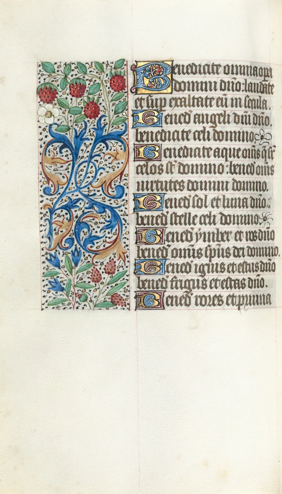 Book of Hours (Use of Rouen): fol. 42v by Master of the Geneva Latini