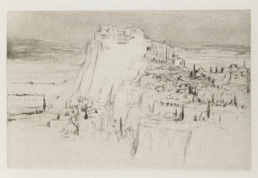 Herodias: Page 3, The citadel of Machaerus rose from the eastern side of the Dead Sea, on a peak of basalt, having the shape of a cone by William Walcot
