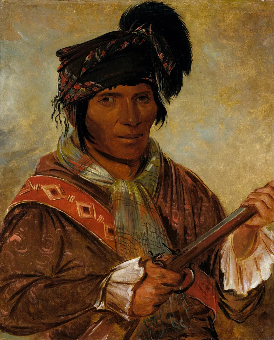 Co-ee-há-jo, a Chief by George Catlin, born Wilkes-Barre, PA 1796-died Jersey City, NJ 1872