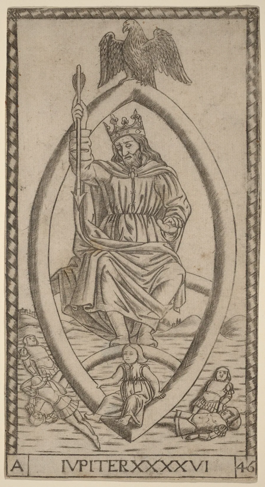 Iupiter (Jupiter) by Master of the S-Series Tarocchi