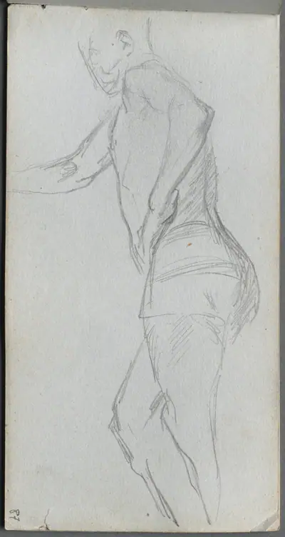 Sketchbook, page 87: Figure Study