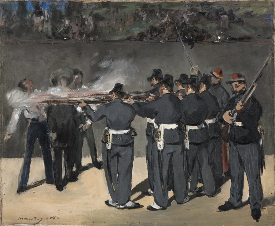 Kejser Maximilians henrettelse by Édouard Manet