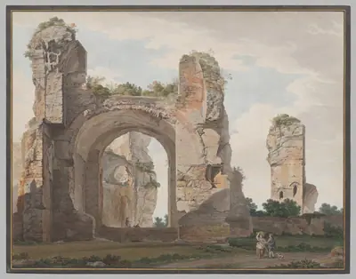 A View of the Ruins of the Baths of Caracalla