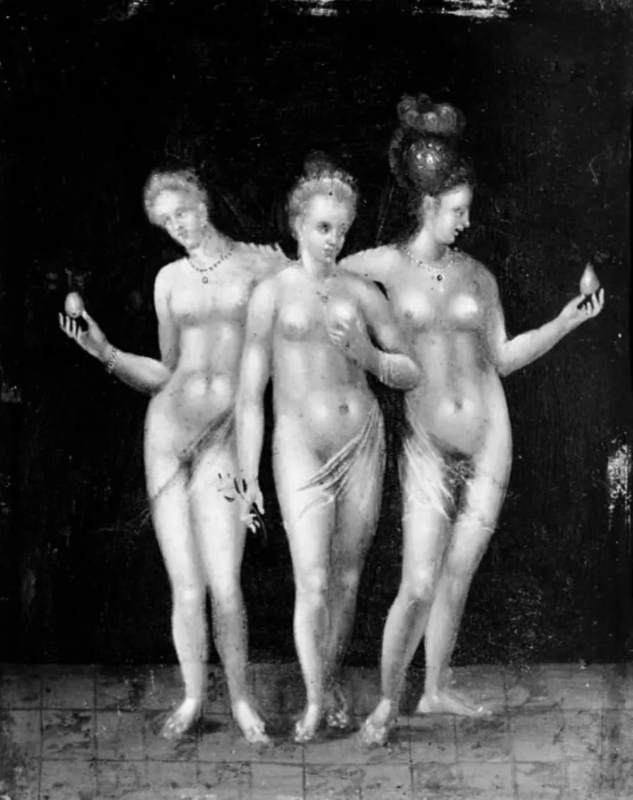 De tre gratier by Ubekendt
