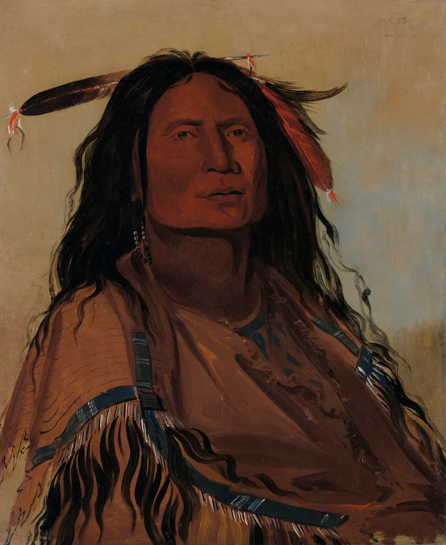 Wúk-mi-ser, Corn, a Miniconjou Warrior by George Catlin, born Wilkes-Barre, PA 1796-died Jersey City, NJ 1872