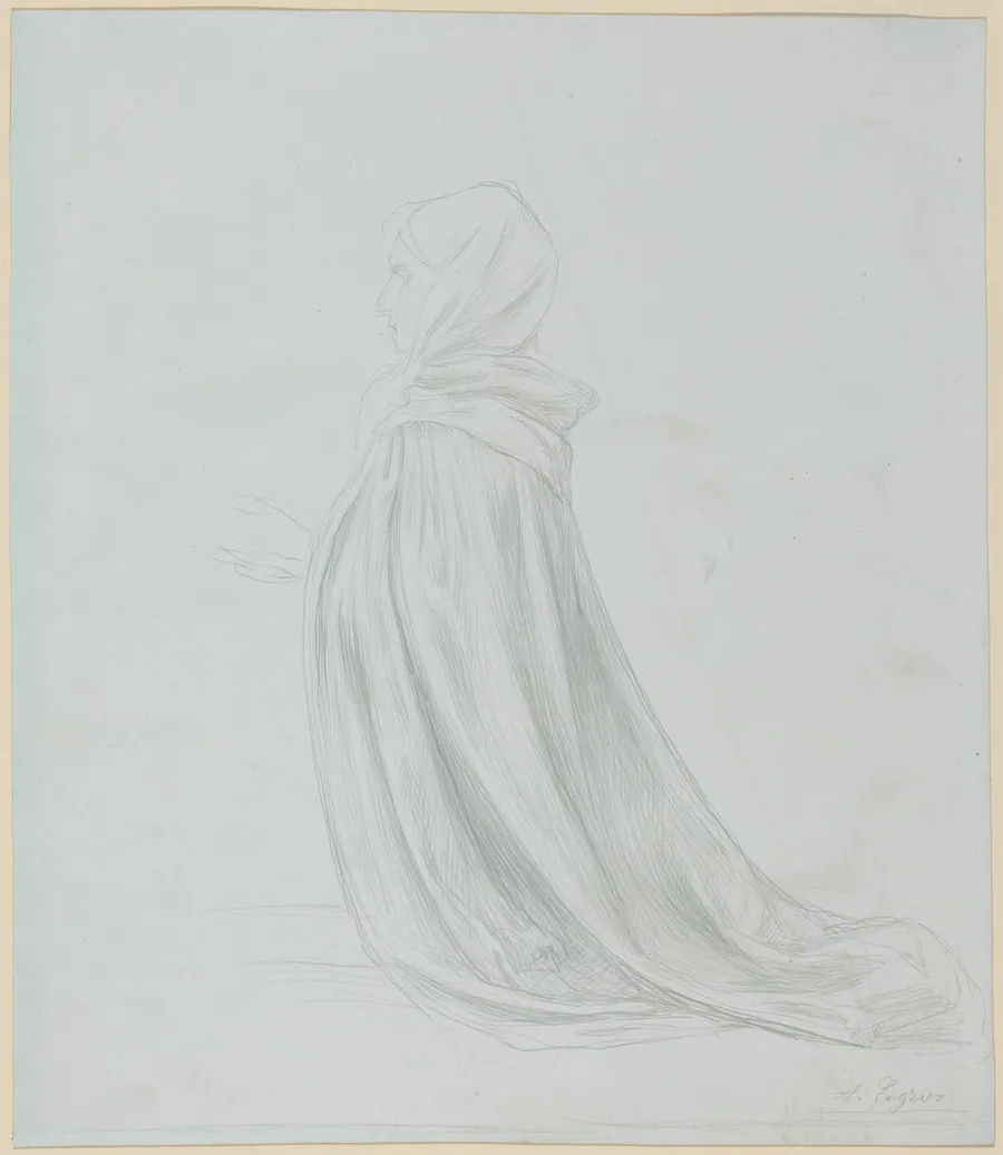 Woman in a Cloak by Alphonse Legros