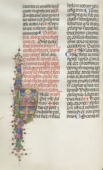 Missale: Fol. 116: Saint Matthew with Angel