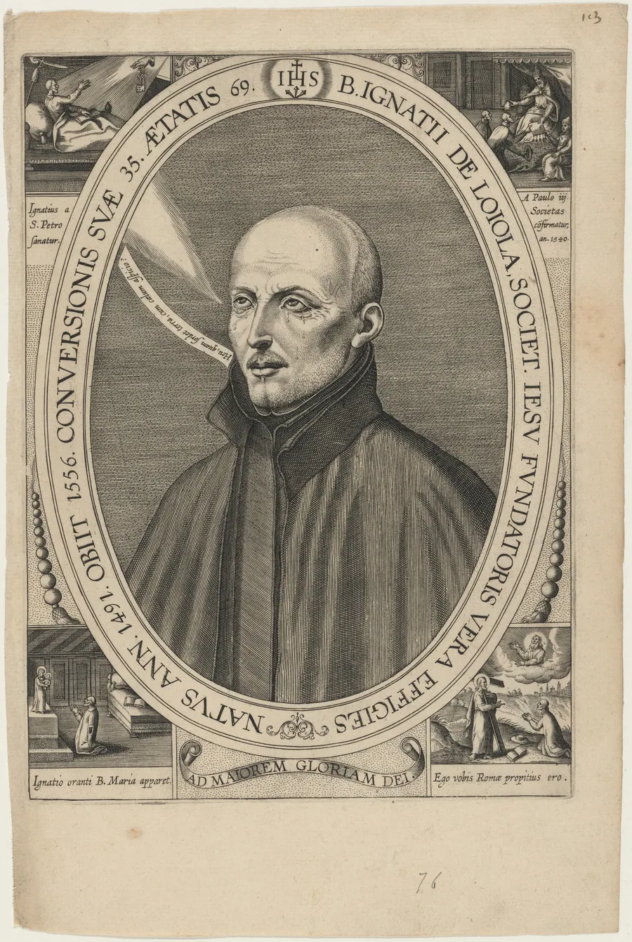 Saint Ignatius de Loyola by Unknown 19th Century