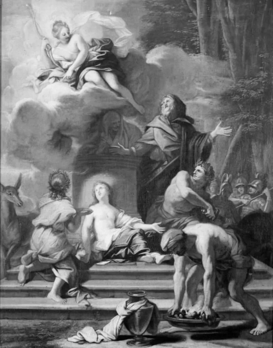 Iphigenias ofring by Jean-Baptiste Jouvenet
